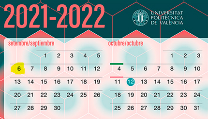 Calendario curso 2021-2022 . El inicio se retrasa al lunes 6 por las Fallas de Val�ncia y Gandia