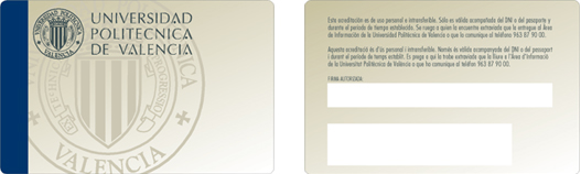 Carn� temporal de la UPV