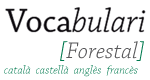 Vocabulari forestal