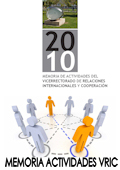 MEMORIA DE ACTIVIDADES DEL VRIC 2010