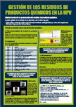 Gesti�n de los residuos de productos qu�micos en la UPV