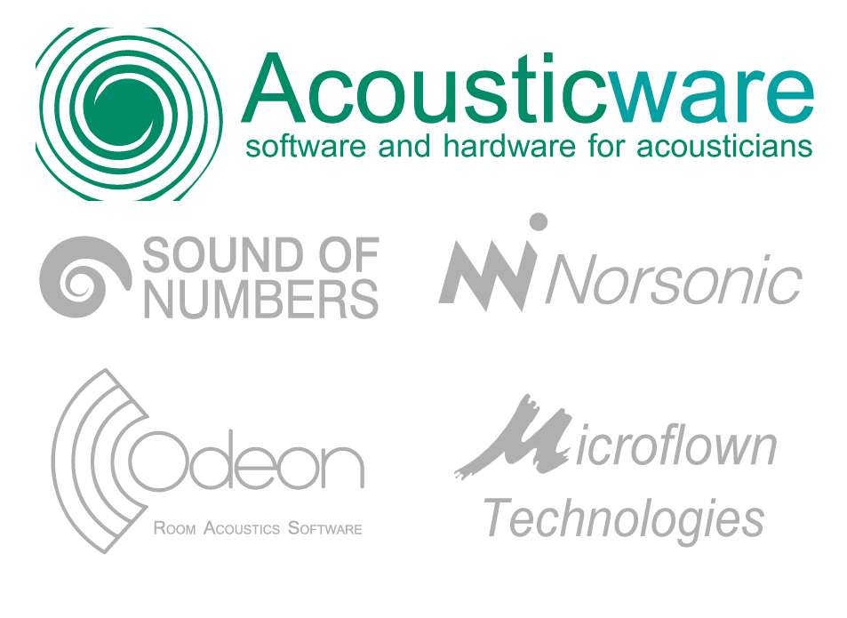 Acousticware  - Software for acousticians (Sound of Numbers, SONarquitect, Odeon, Microflown, Norsonic...)