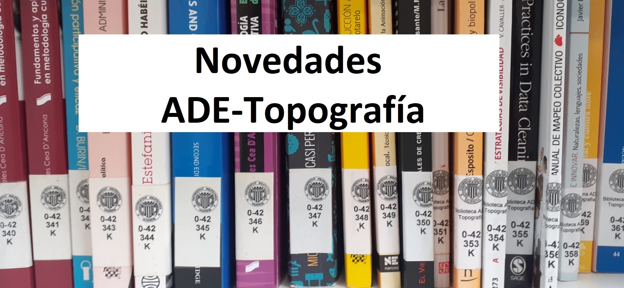 Novedades ADE-Topografía-Abril