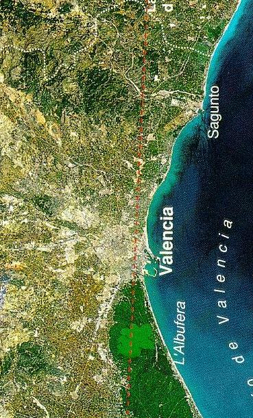 Vista de la Sierra desde satelite