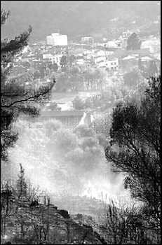 El humo en los alrededores de Olocau, fuente: Levante-EMV