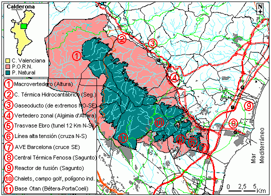 Amenazas de la Sierra en el 2002