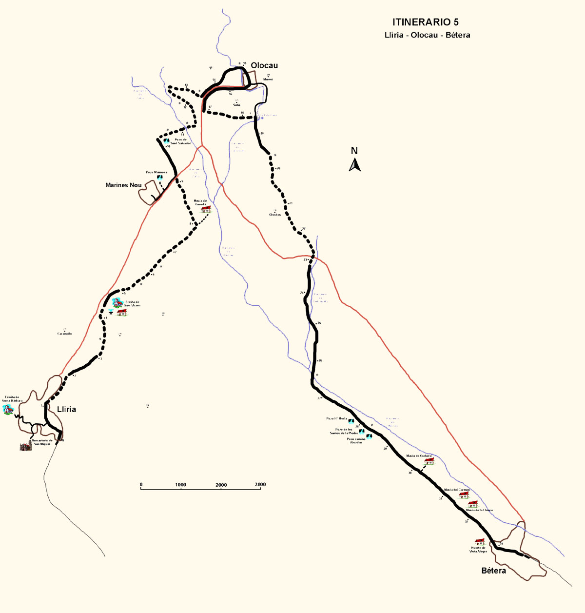 Mapa de localizacion de la ruta 5