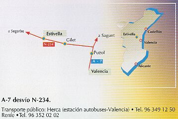 Accesos desde Valencia