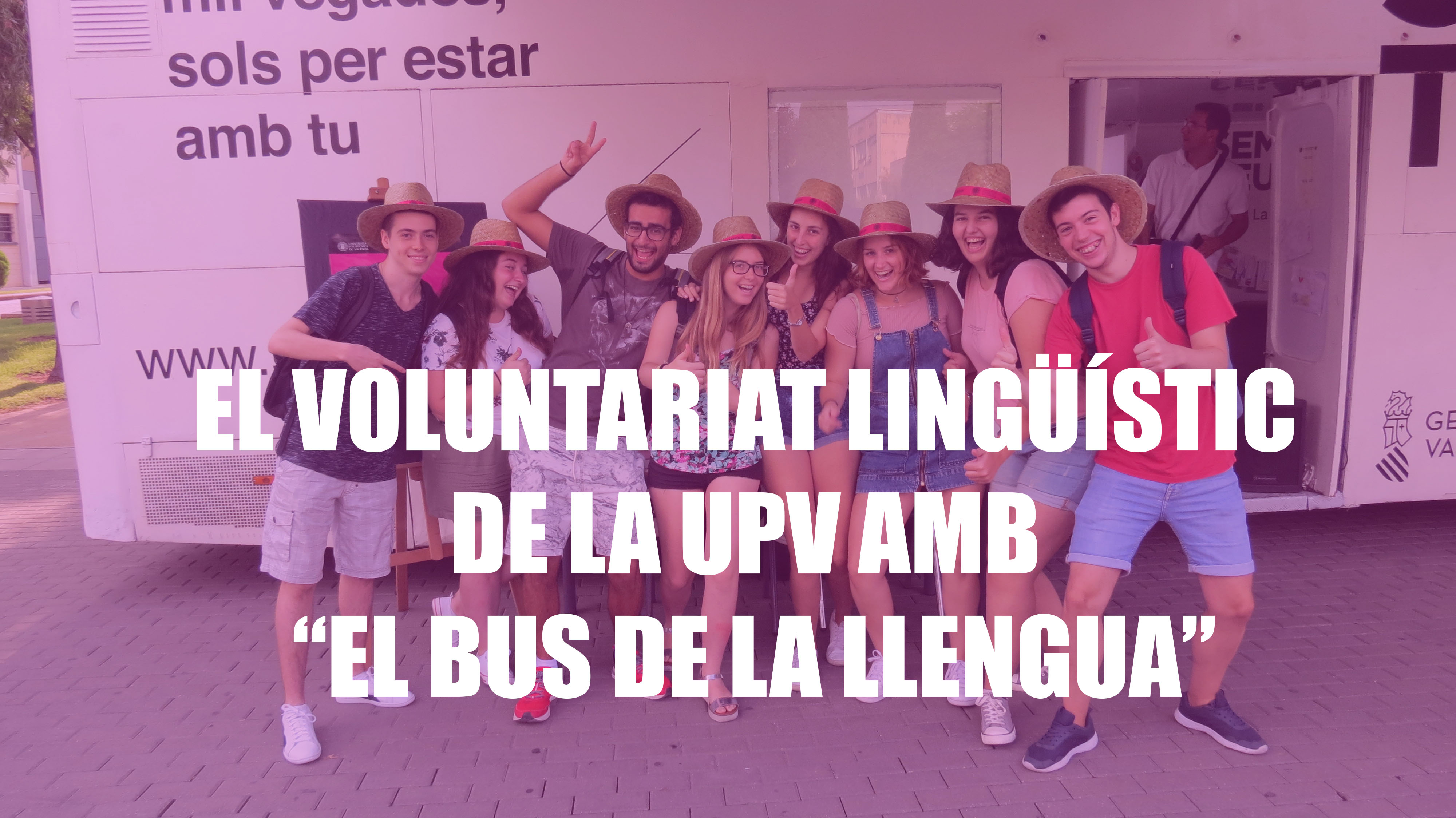 El Voluntariat Lingstic de la UPV amb el Bus de la llengua