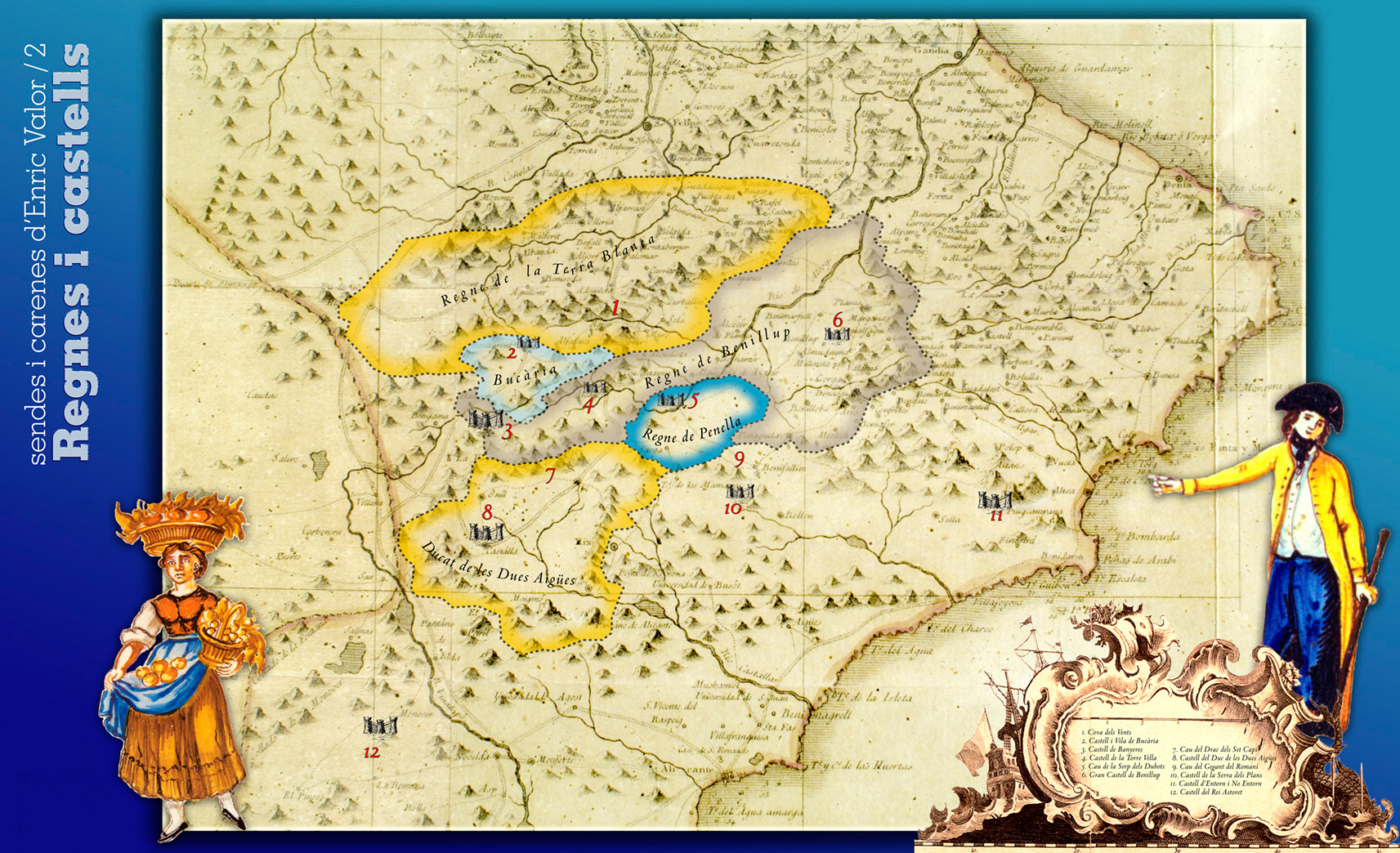 Regenes i Castella – Mapa