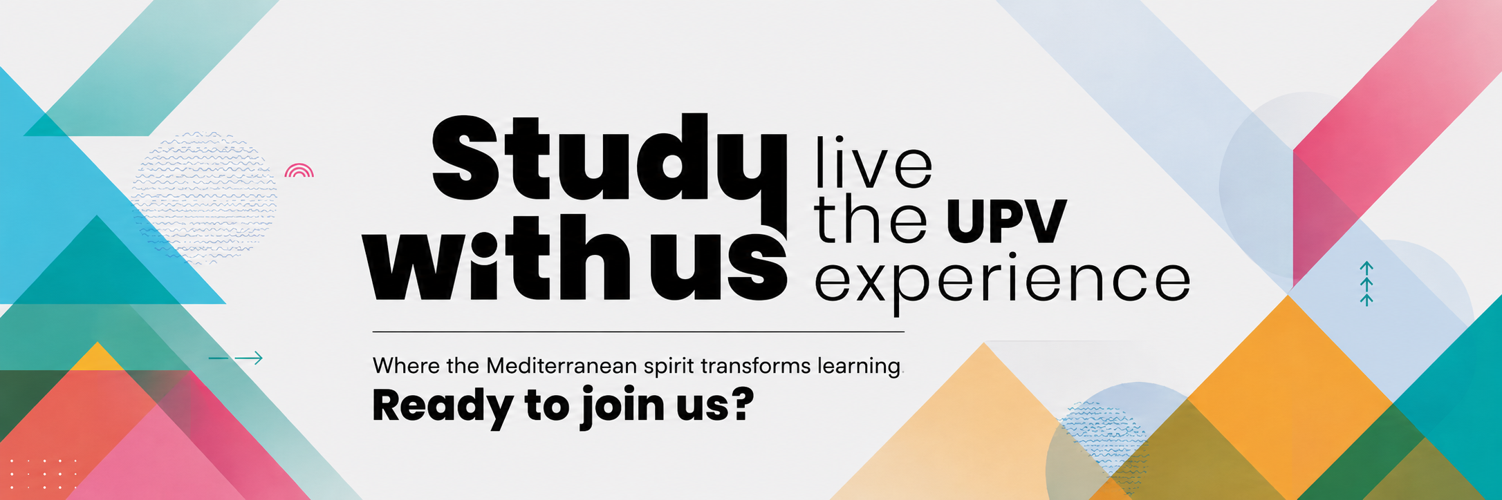 Study with us banner