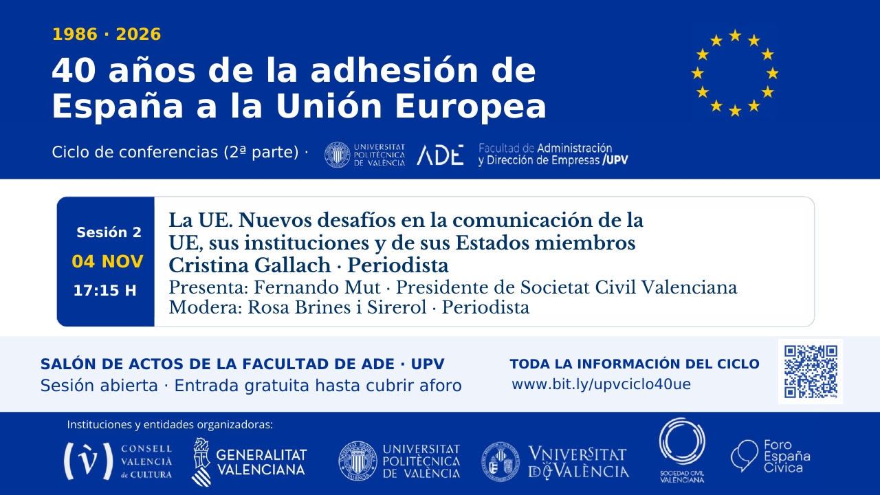 2026/11/04 – Conferencia: «La UE. Nuevos desafíos en la comunicación de la UE, sus instituciones y de sus Estados miembros»