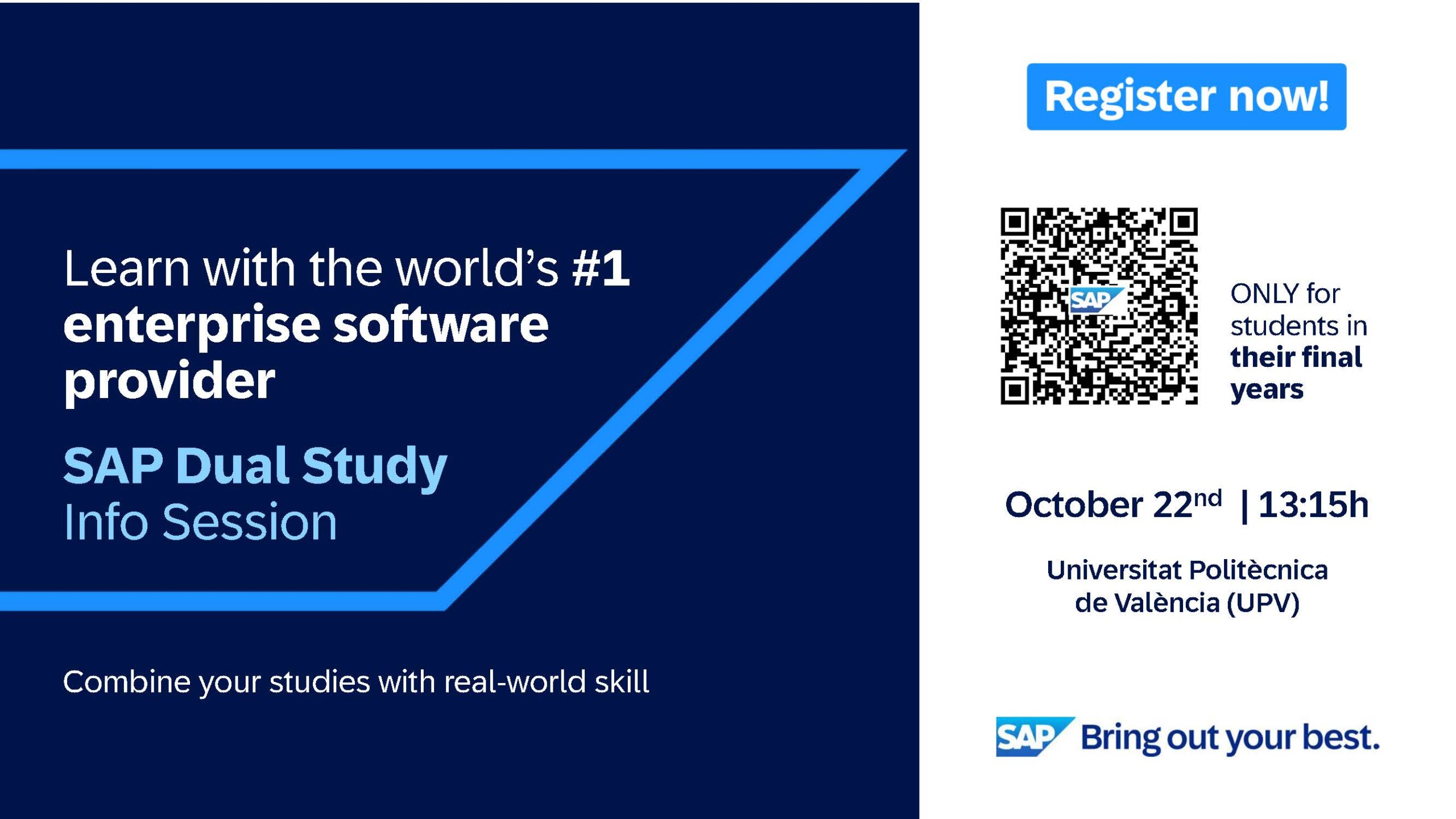2026/10/22 – Sesión informativa del SAP Dual Study Program