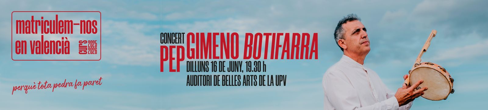 Pep Gimeno ‘Botifarra’ en concert a la UPV, el 16 de juny