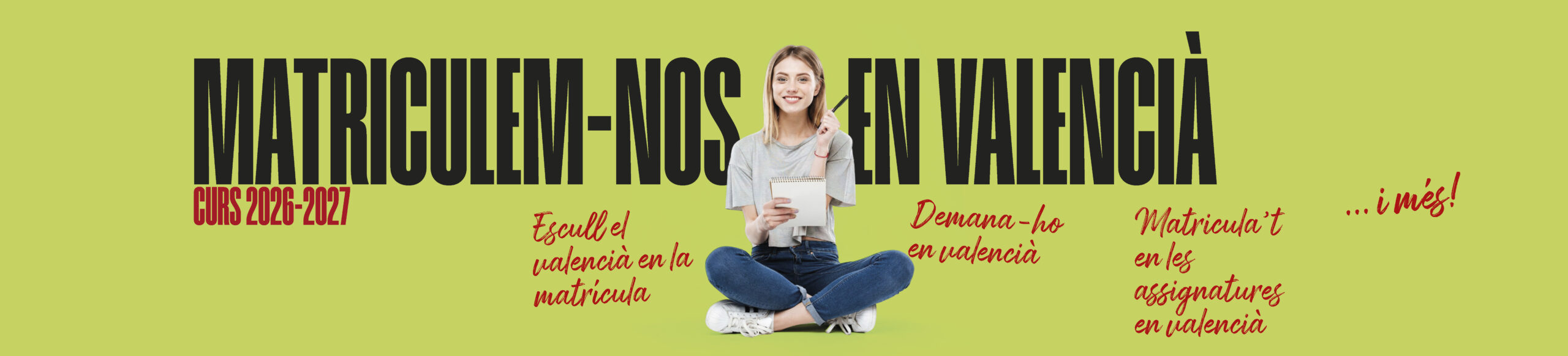 Cuando te matricules, hazlo en valenciano