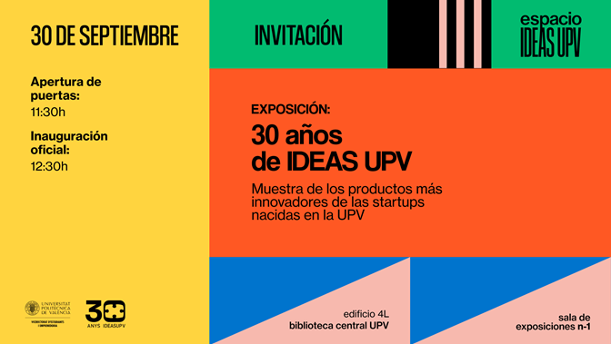 Exposición "30 años de IDEAS UPV"