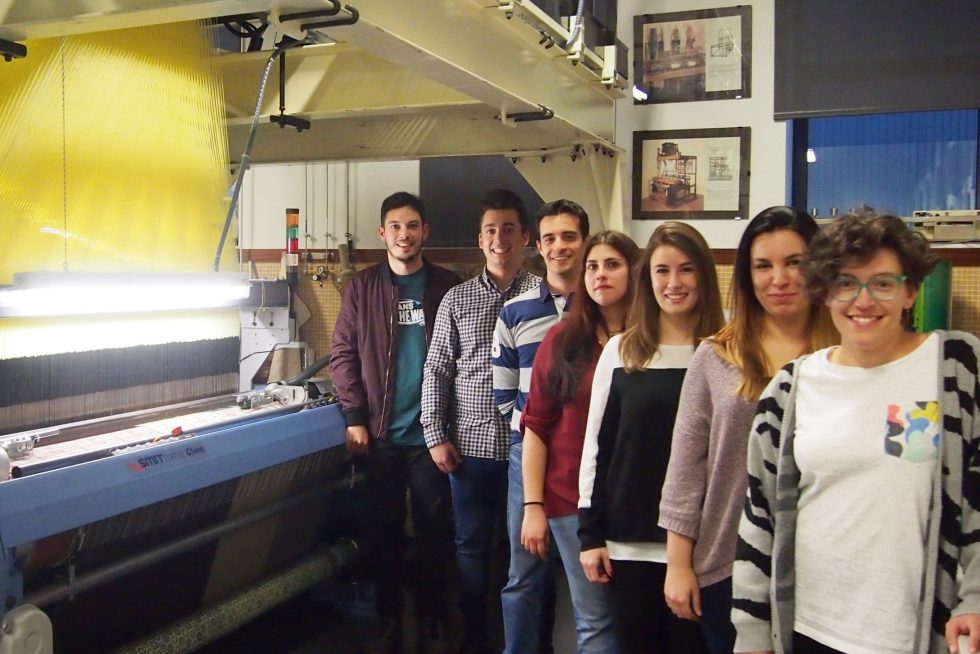 Visita de alumnos a fábrica téxtil