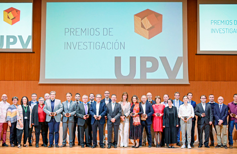 Research personnel awarded at the 1st UPV Research Awards 