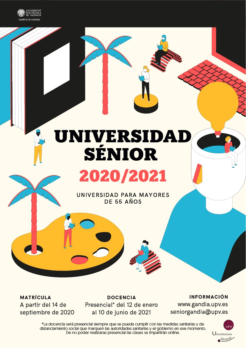 Abierta la matrícula de la Universidad Sénior 2020/2021