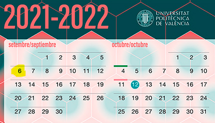 Calendario del curso académico 2021-2022 