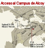 Acceso al Campus de Alcoy