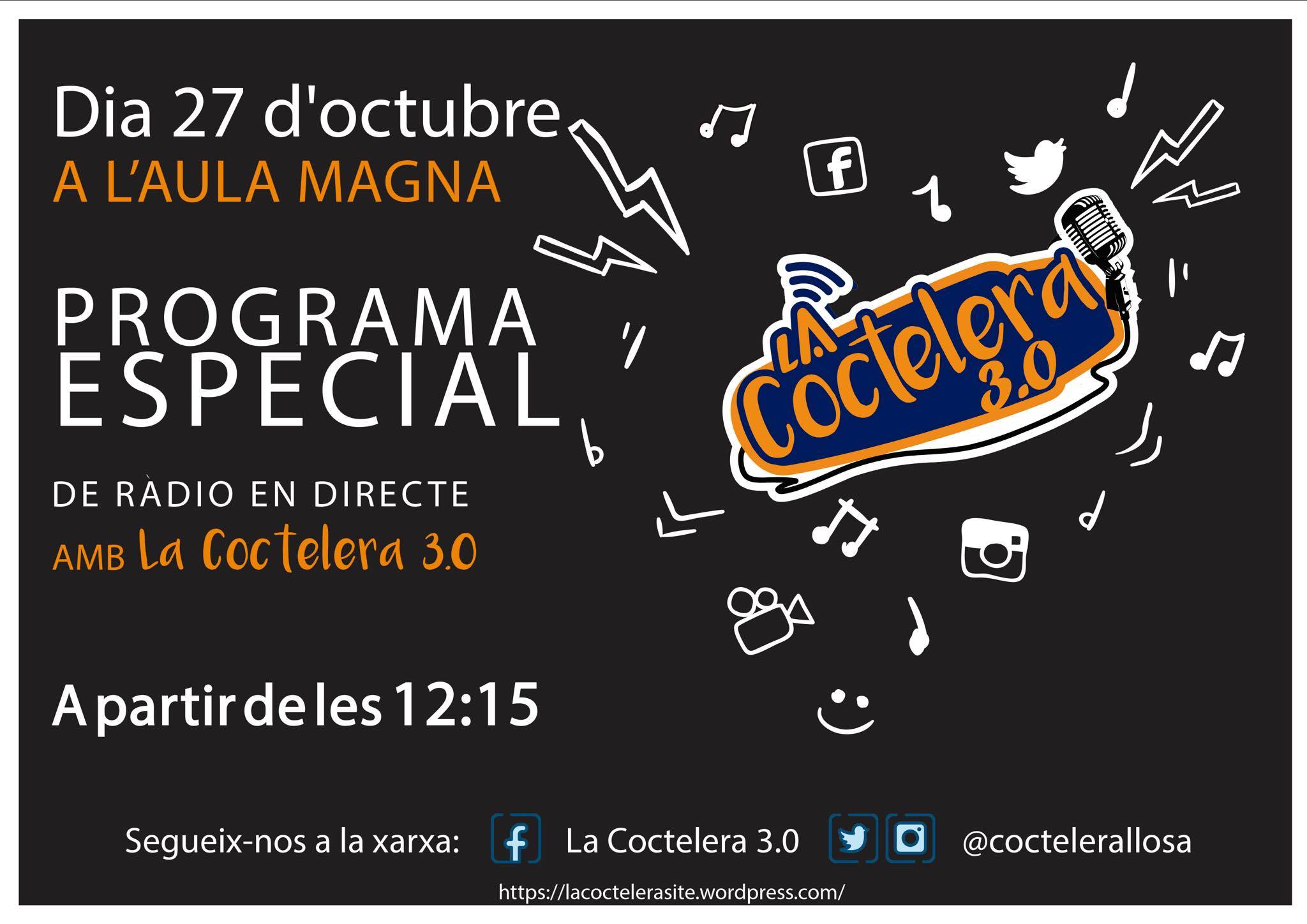 El programa de ràdio La Coctelera 3.0, en directe des del Campus de Gandia