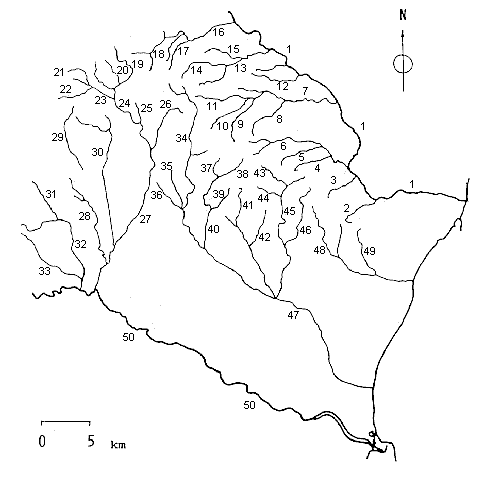 Mapa hidrografico