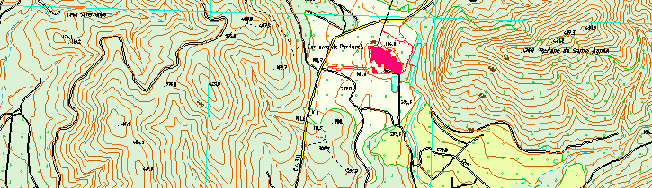 Seccion del mapa 668(2-4) en la zona de Porta-Coeli